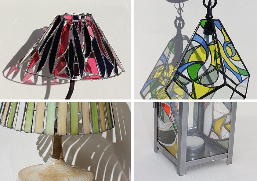 Des luminaires en verre utilisant la technique Tiffany pour une ambiance colorée toute en douceur, réalisés en technique Tiffany, les luminaires Art'lekin sont des créatiuons uniques.