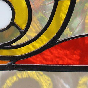 Art'lekin, tableau-vitrail traditionnel,