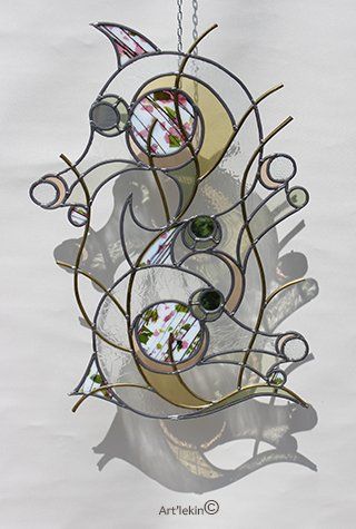 Art'lekin, vitrail-tableau en technique traditionnel Art'lekin, vitrail-tableau en technique traditionnel