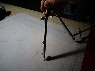 Art'lekin - vitrail traditionnel - Lumière - étape de création