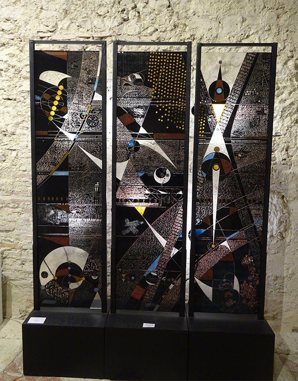 Expo verre-Lavardens-Martine Bruggeman