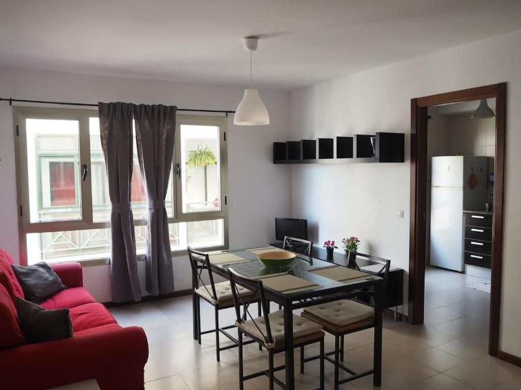 a dining and living room