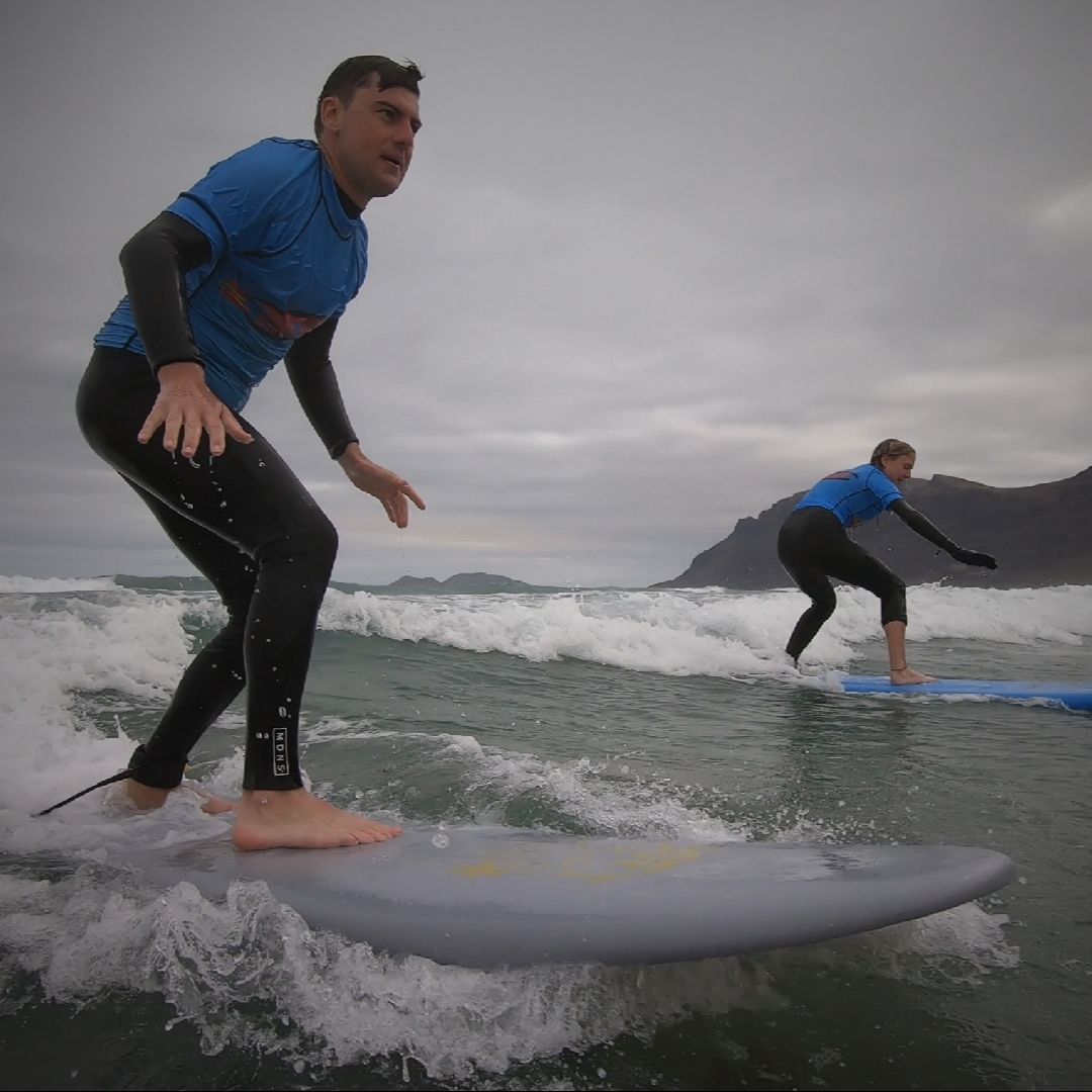 small group surf lessons famara