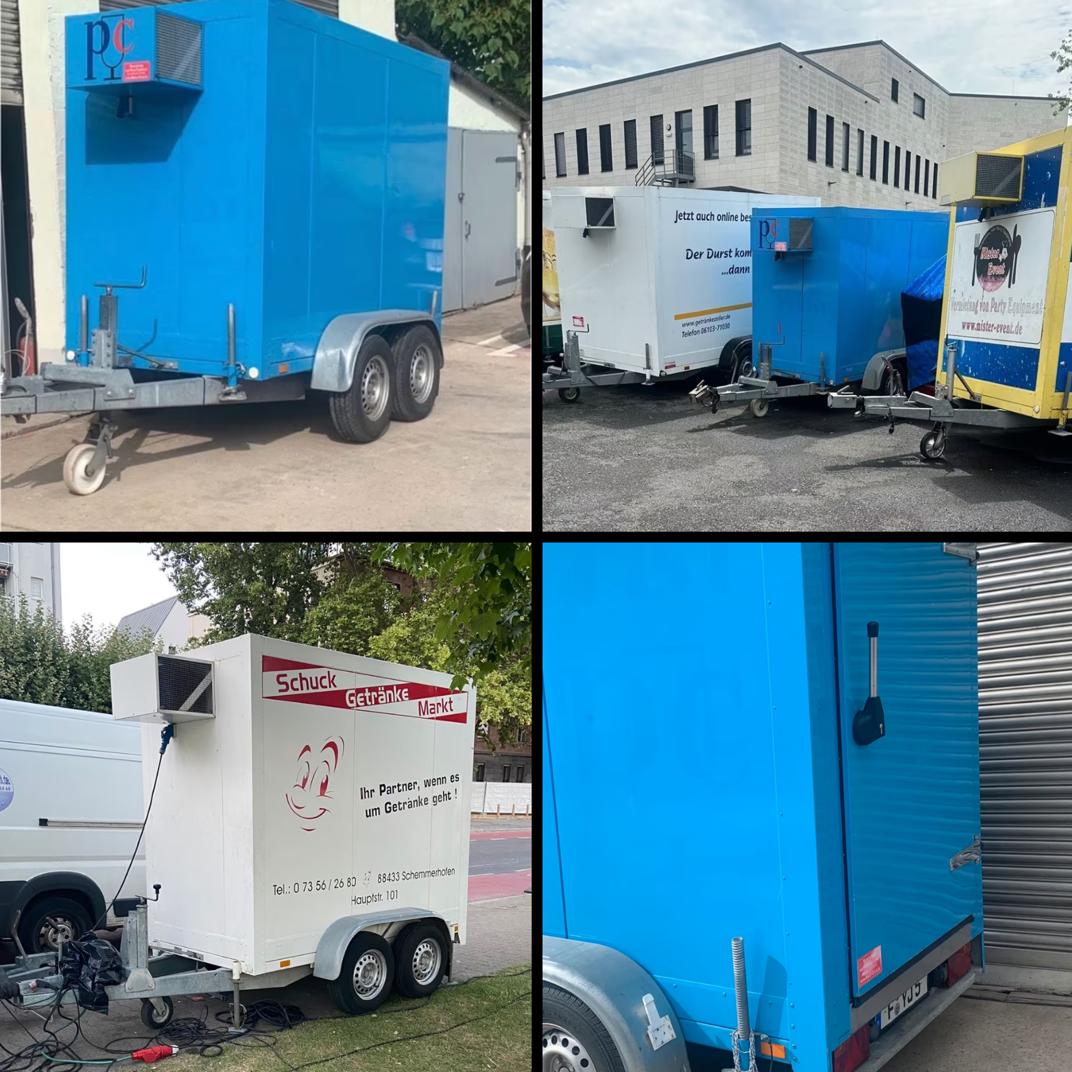 Kühlwagen / Anhänger in verschiedenen Größen