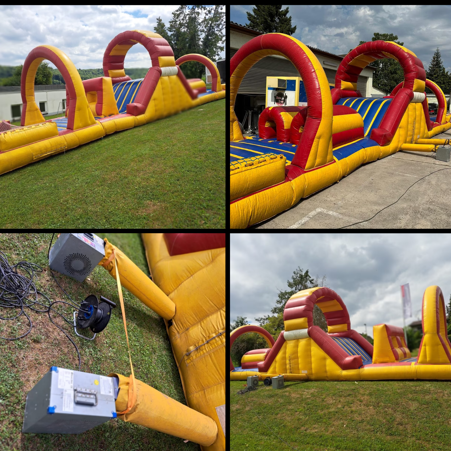 Hindernisparcour Hüpfburg