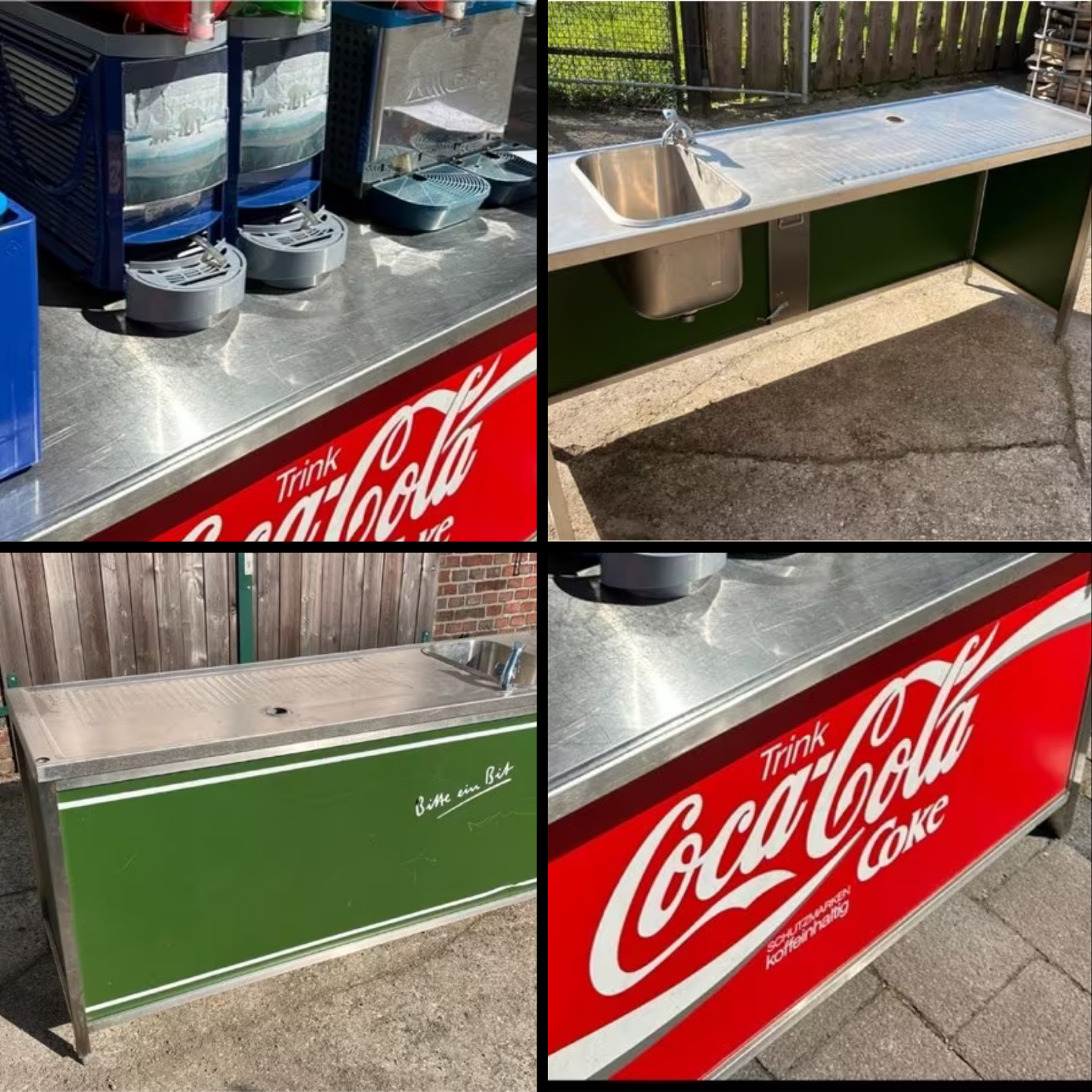 Theke mit Spüle, klappbar und mobil