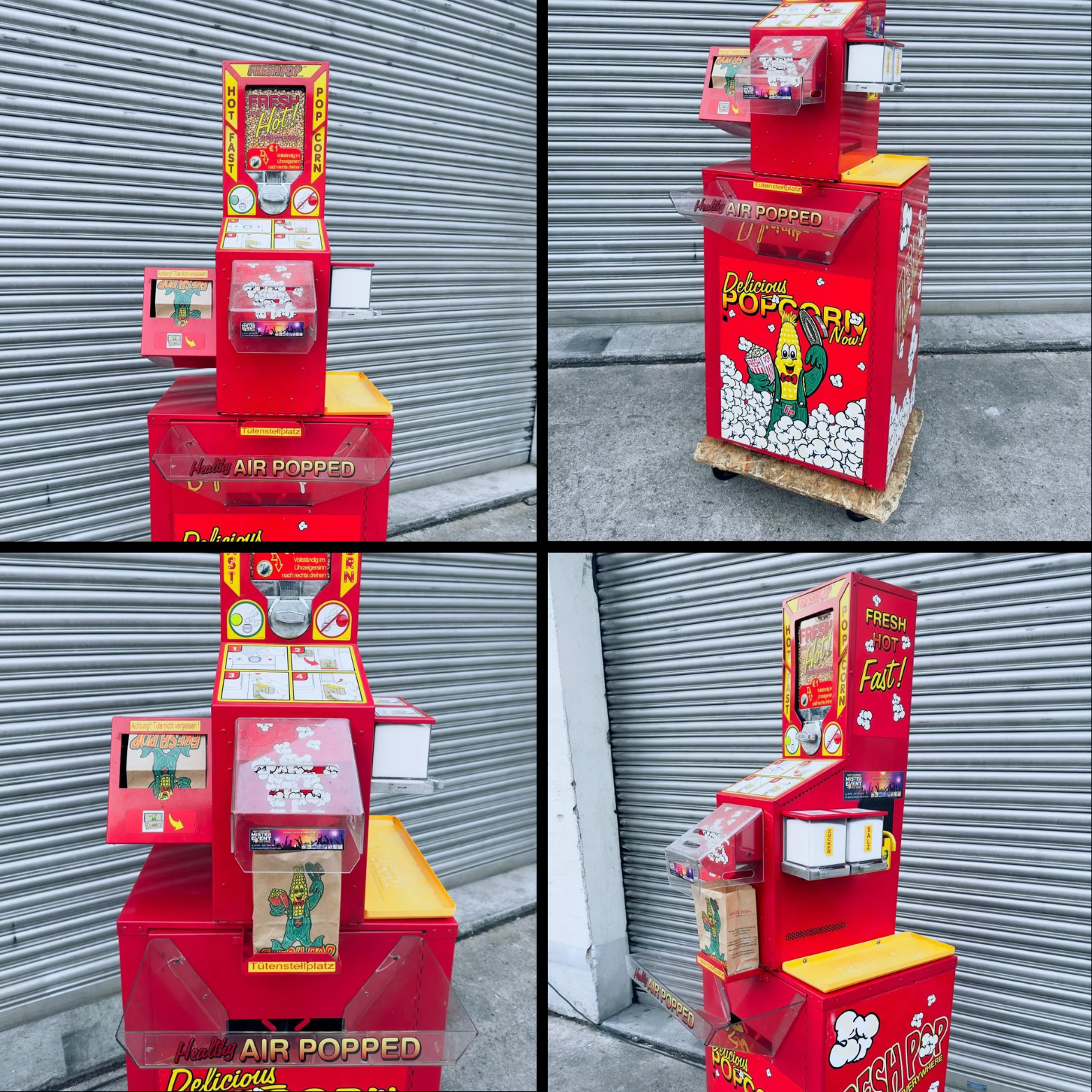 Popcornmaschinen groß und klein