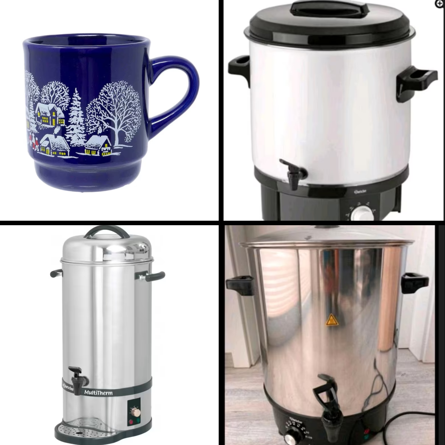 Glühweinkocher für Weihnmachtsmärkte