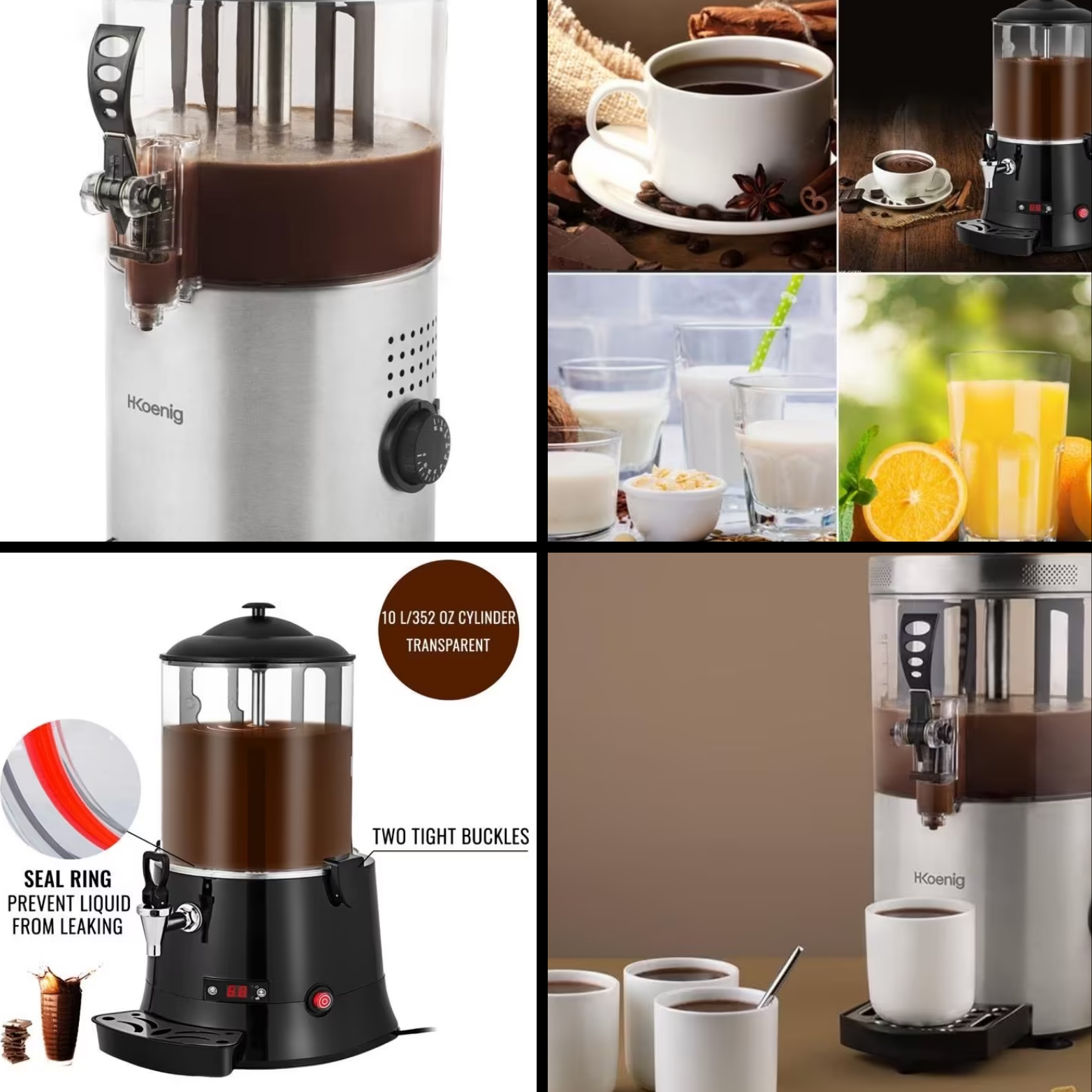 Heiße Schokolade Kakao Wärmer für Jahr und Weihnachtsmärkte