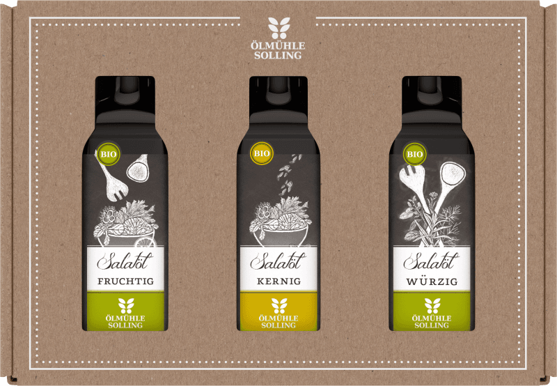 Geschenkset z.B.: Salatöle 3 x 100 ml Geschenkset z.B.: Salatöle 3 x 100 ml