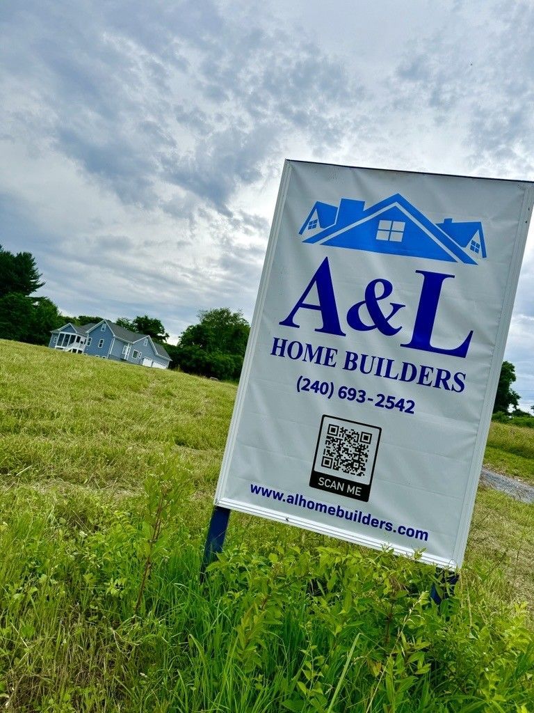 A and L Home Builders sign A and L Home Builders sign