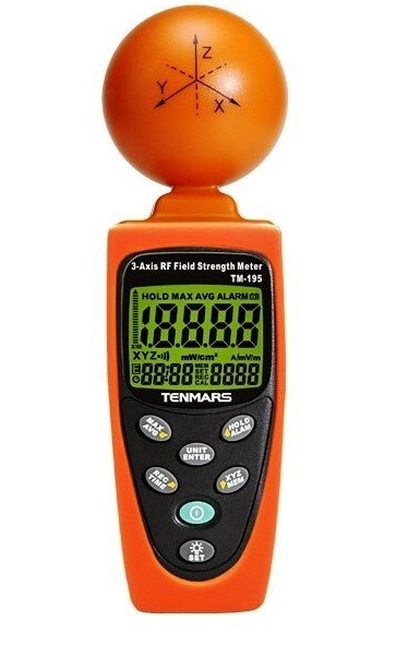 Boutique Diagnostic CEM, appareil de mesure d'ondes hautes fréquences Tenmars TM-195 Boutique Diagnostic CEM, mesure des ondes, appareil de mesure Tenmars TM-195