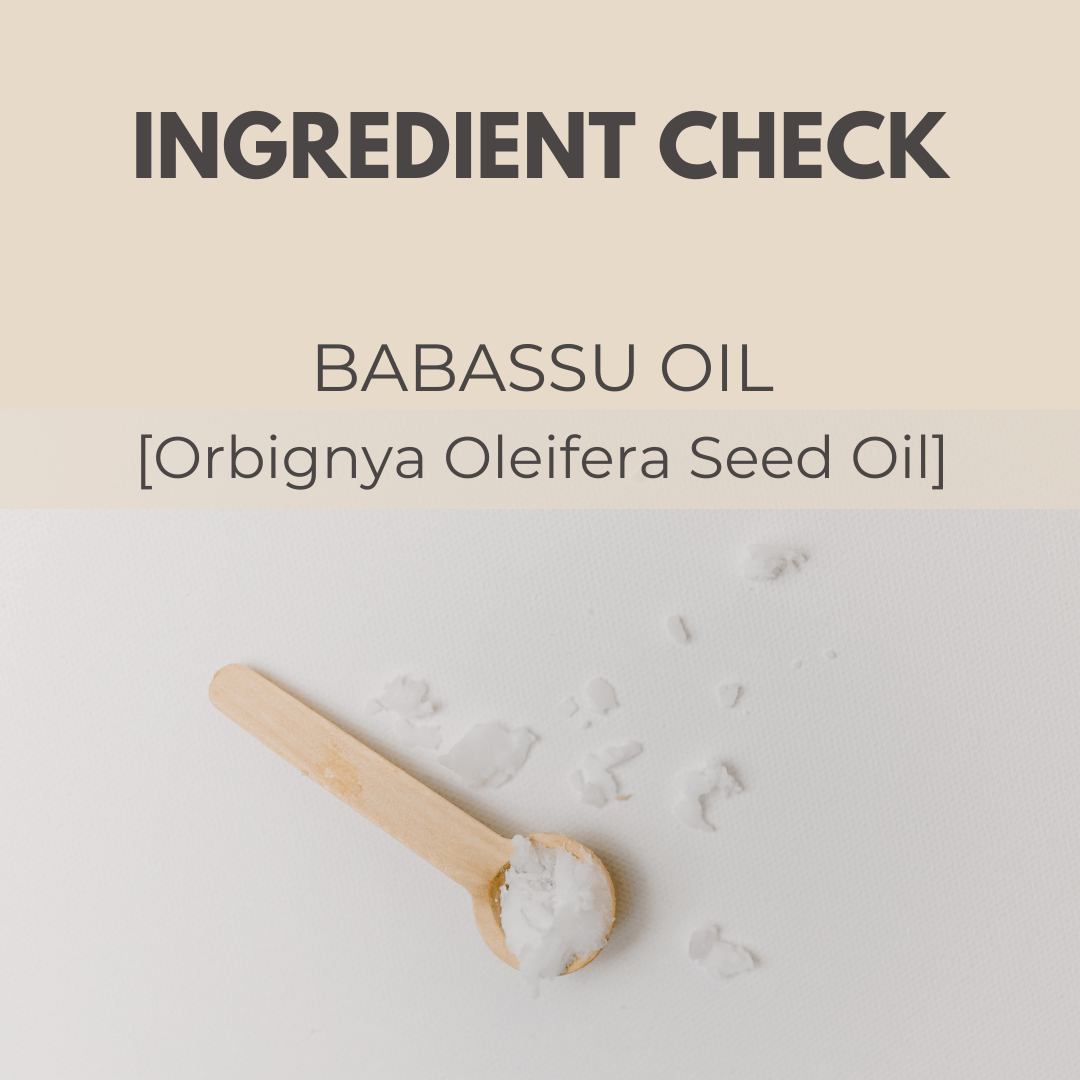 Babassu Öl das ein tolles Fettsäureprofil hat und eine sehr gute Haarpflege ist.