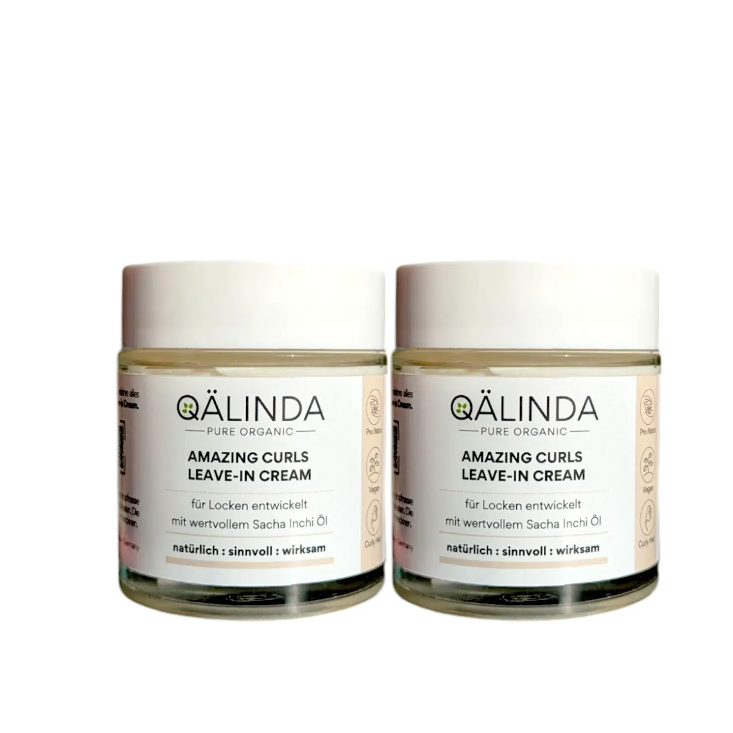 Zwei Glastiegel der Amazing Curls Leave-In Cream Lockenpflege, im Vorteilspack Angebot