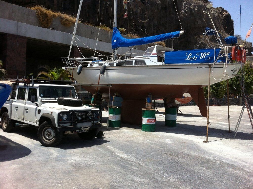 Coppercoat, antifouling, lift outs in the canary islands.