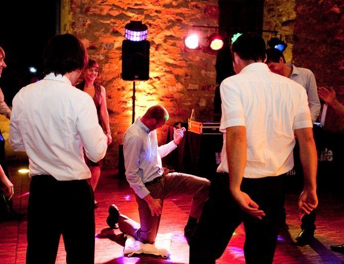 Jagdschloss Platte: Luftgitarre