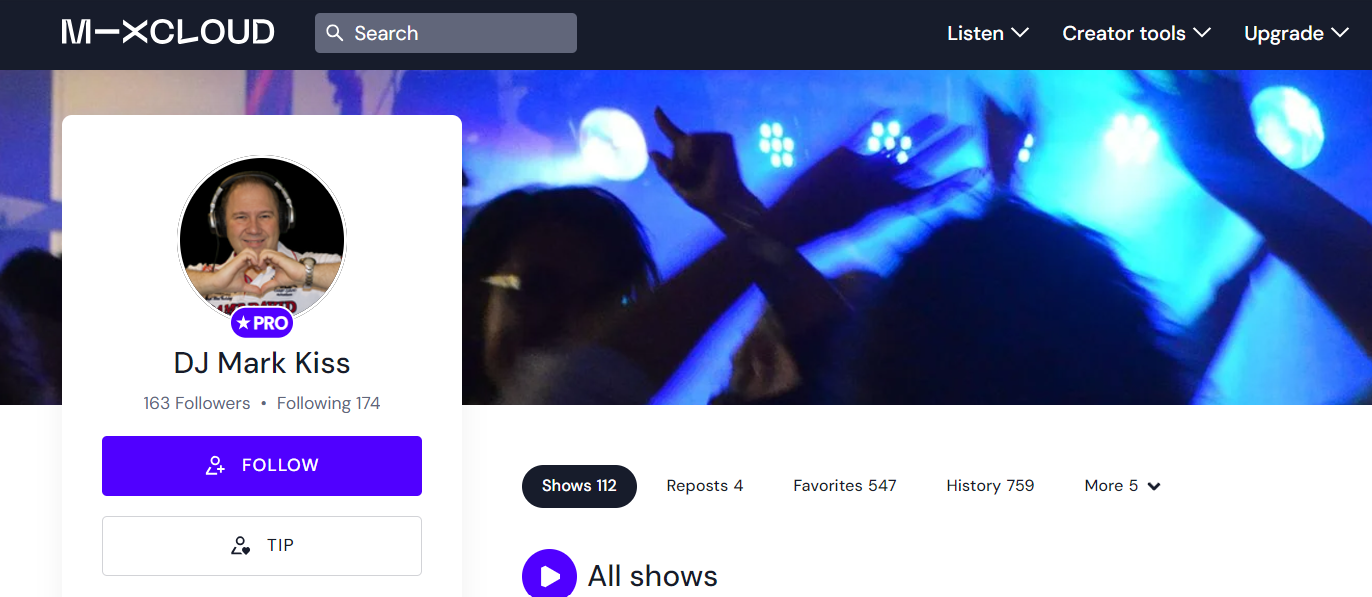 DJ Mark Kiss auf Mixcloud