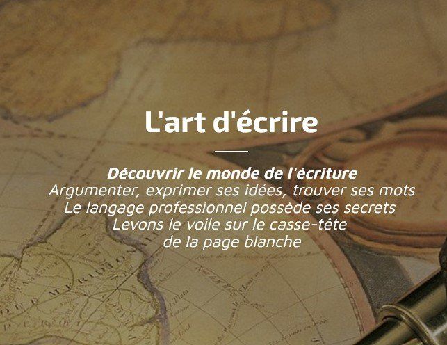 L'art d'écrire