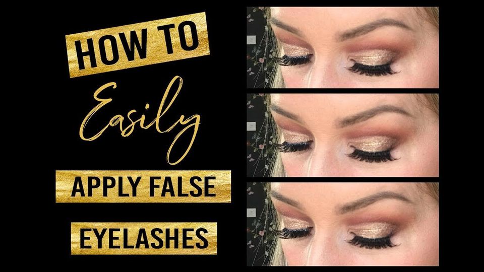 easy how to apply false lashes