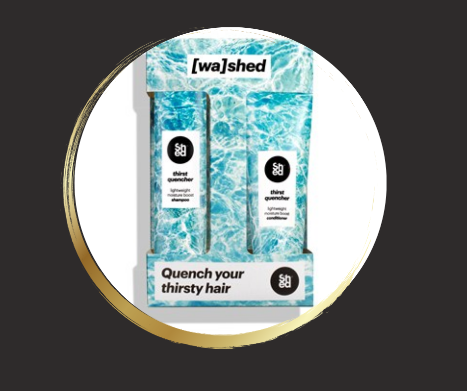 professional SHED shampoo in salon at Winsford Elysium. A range of shampoos for dry, damaged, remove build up and grease, violet shampoo for clean blonde