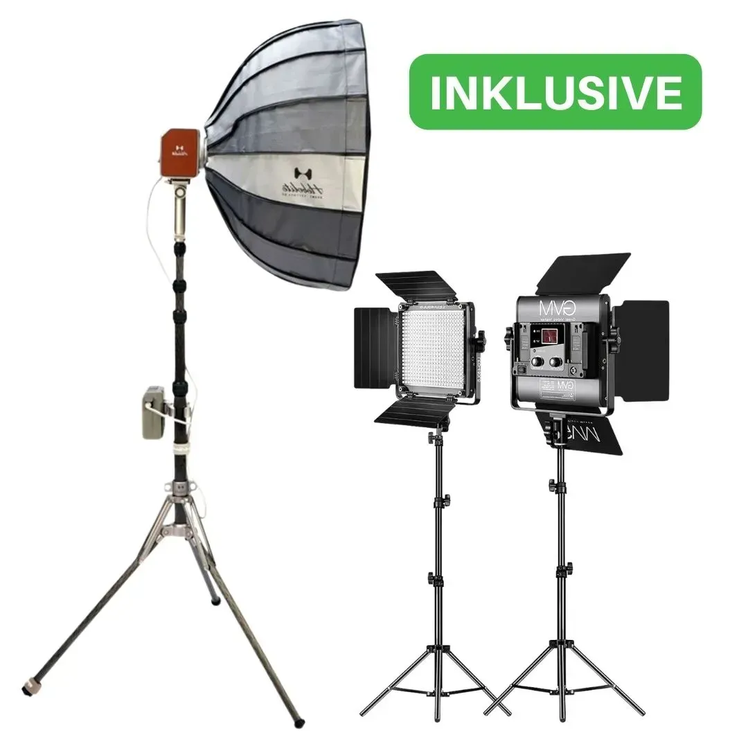 Hobolite LED Dauerlicht Fotostudio und Mietstudio Kleines Loft Leipzig