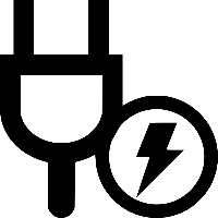 Symbol Drehort Vermietung Ausstattung Stromversorgung. Vermietung als Drehort Kleines Loft Leipzig.