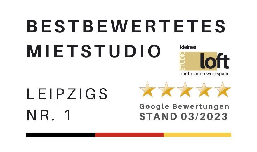 Mietstudio Leipzig für Fotografie und Video Kleines Loft bestbewertet