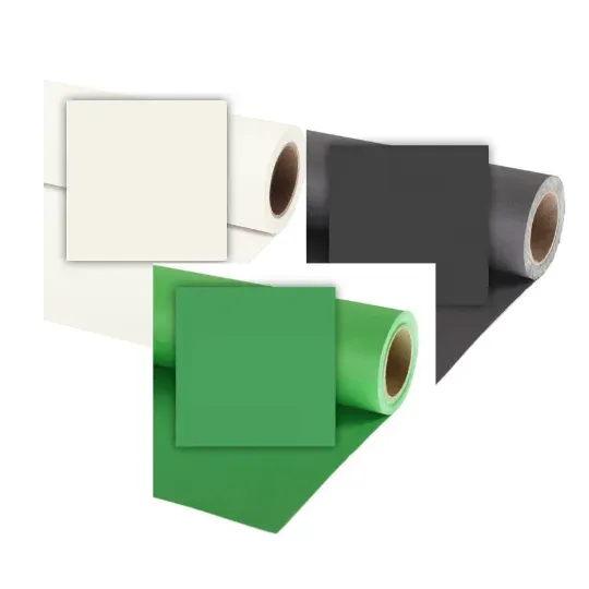 Fotostudio mieten Fotohintergrund Grün Schwarz und Weiss drei Farben als Fotohintergrund