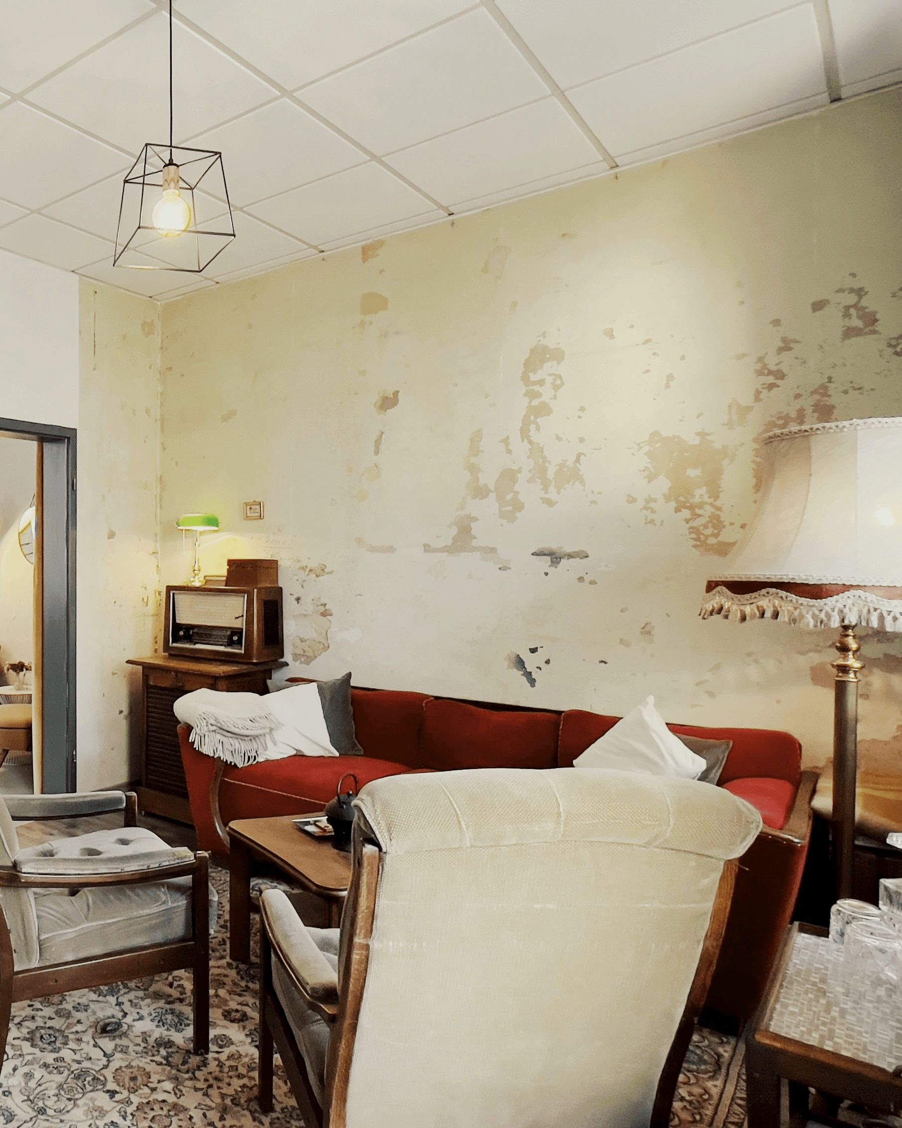 Ansicht Lounge Meetingraum, Seminarraum und Tagungsraum Kleines Loft Leipzig Stötteritz.