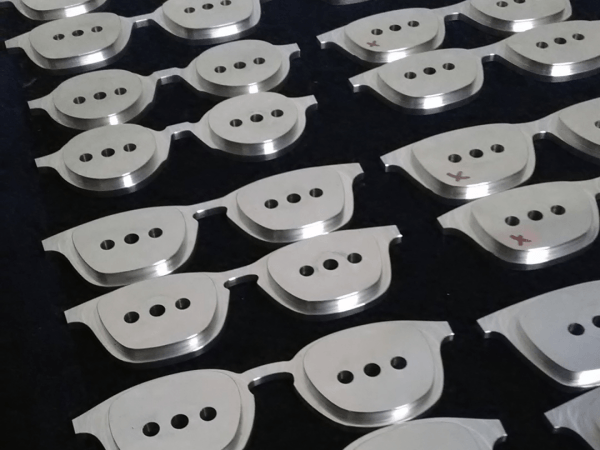 fraisage gabarits de lunette en aluminium