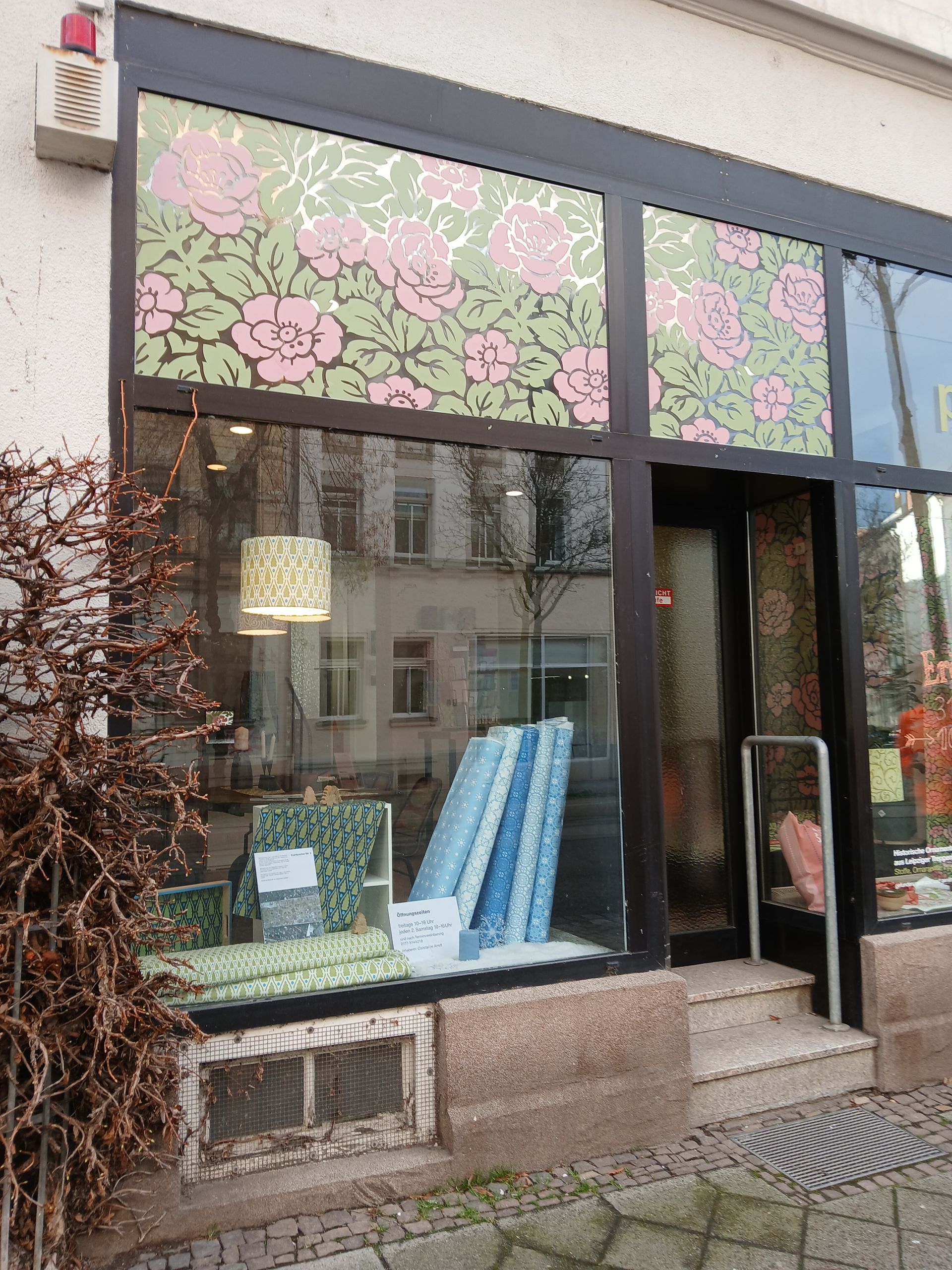 Papiermühlstraße 12a Schauraum Stoffladen Leipzig