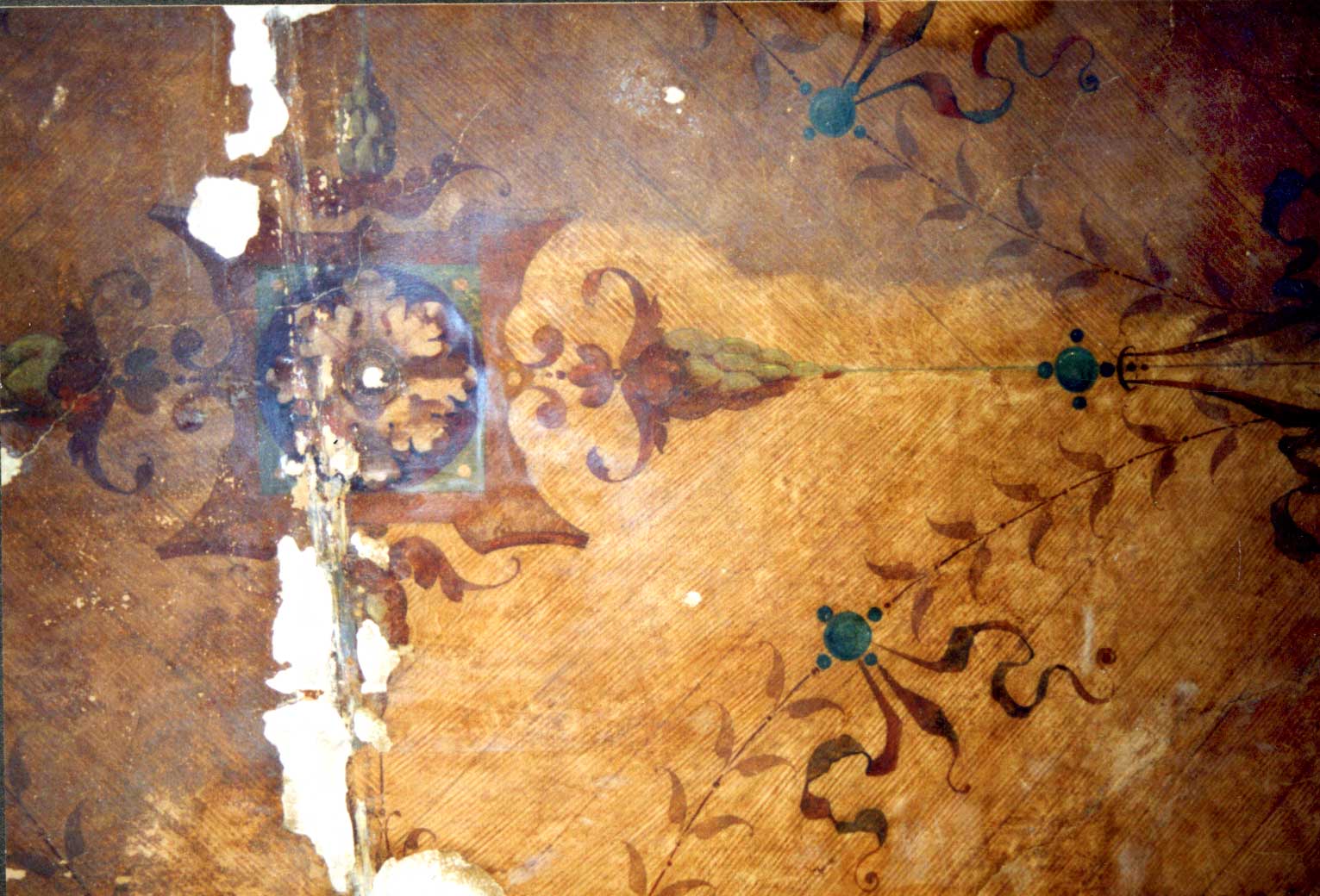 Elsbethstraße 12, Firnisabnahme Malerei Korridor