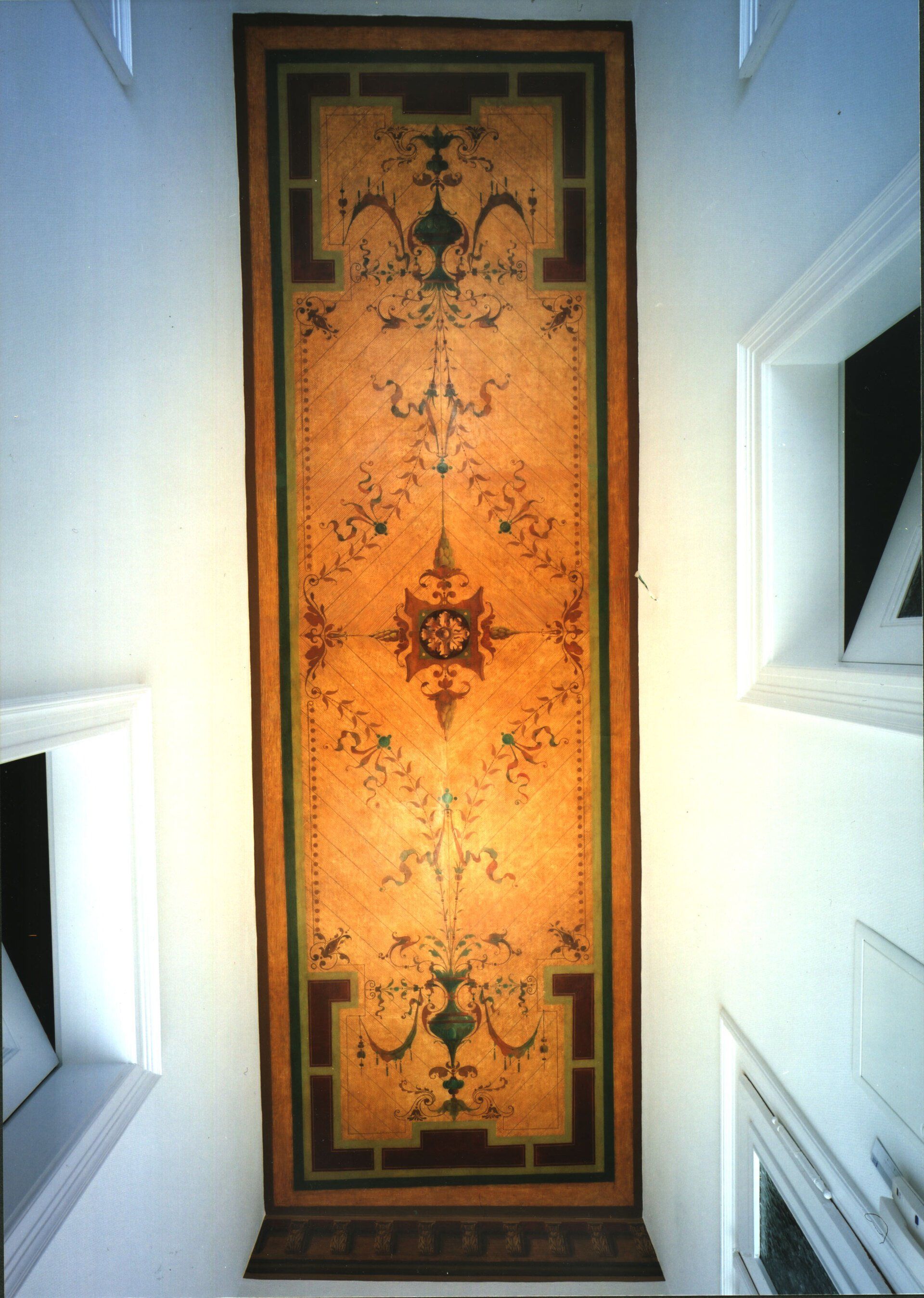 fertig restaurierter Korridor Elsbethstraße 12 in Leipzig