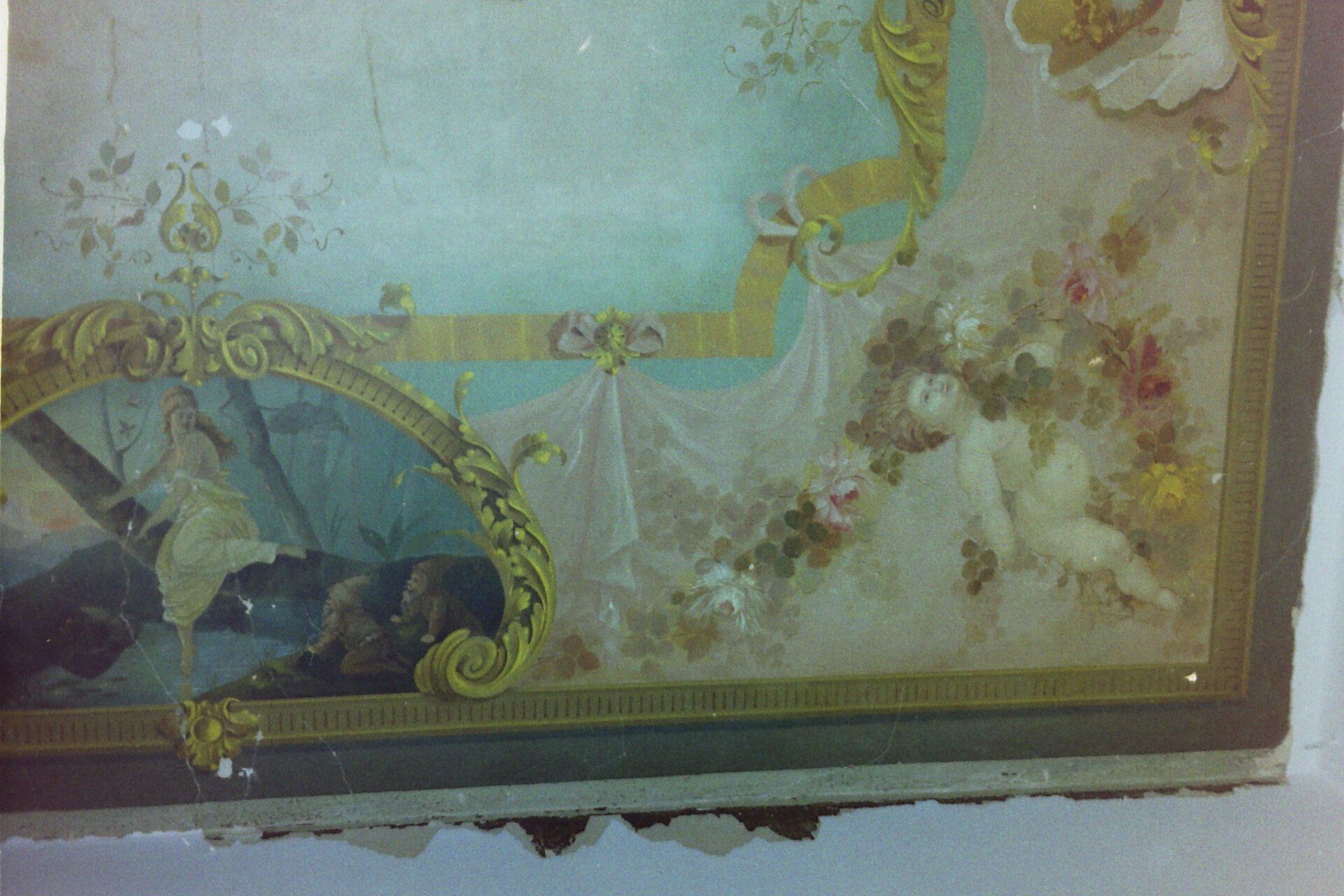 Elsbethstraße 12 Deckenmalerei Schlafzimmer