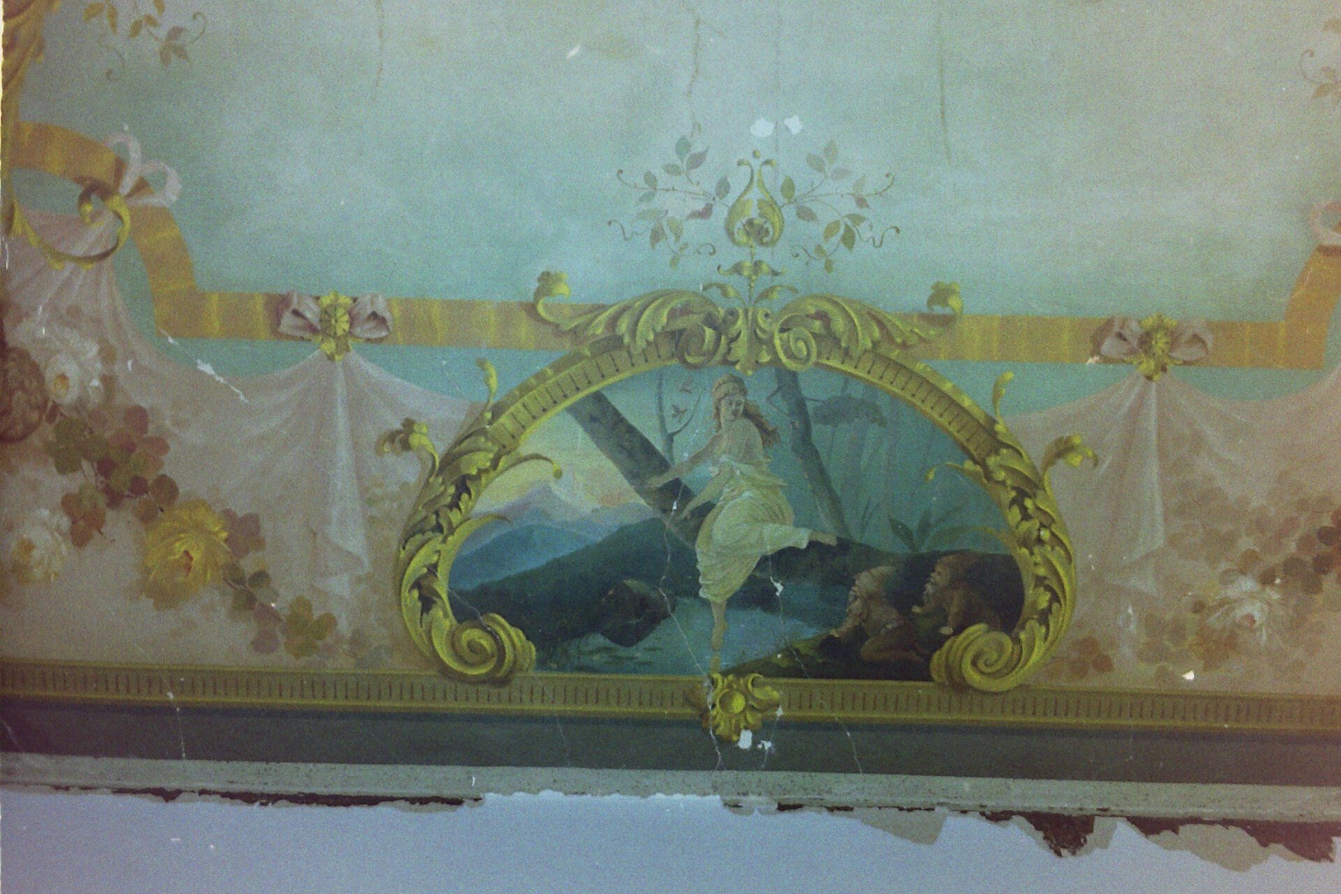 Elsbethstraße 12 Schlafzimmer Deckenmalerei