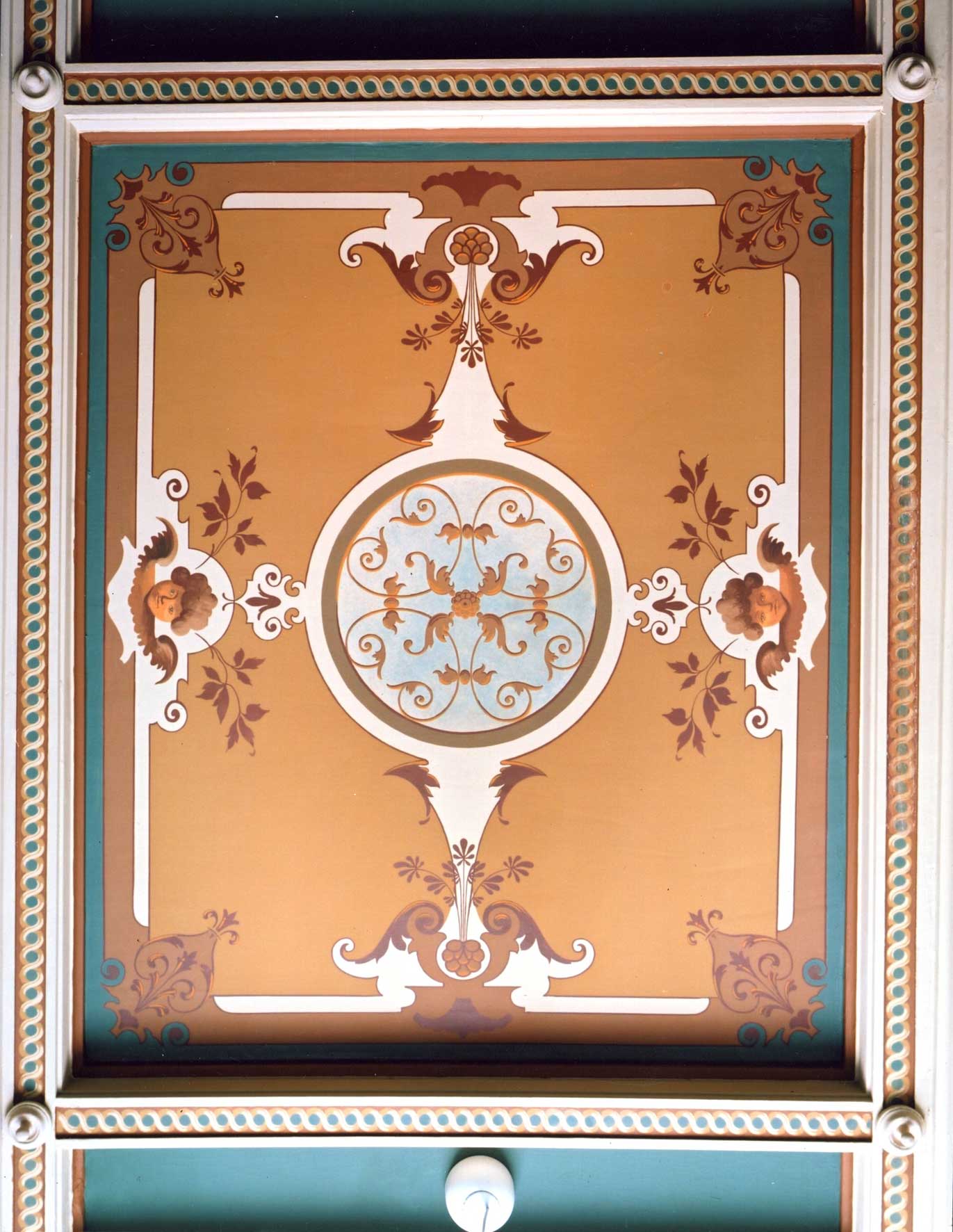 Münzgasse 20-22 Leipzig, Deckenmalerei Hauseingang