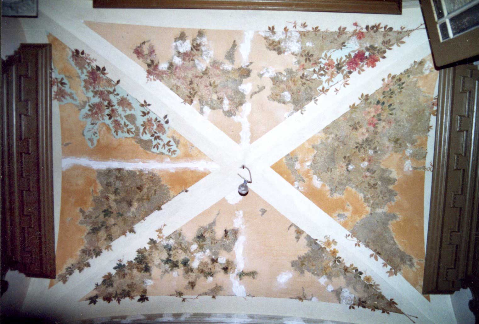 Kreuzstraße 1c Deckenmalerei Hauseingang Restaurierung