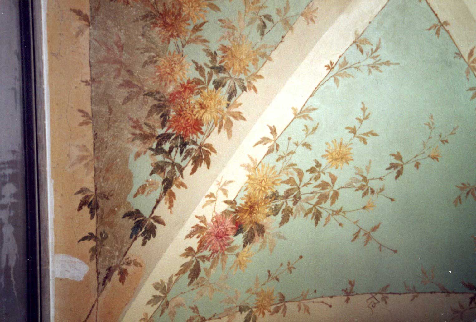 Kreuzstraße 1c Deckenmalerei Hauseingang Restaurierung