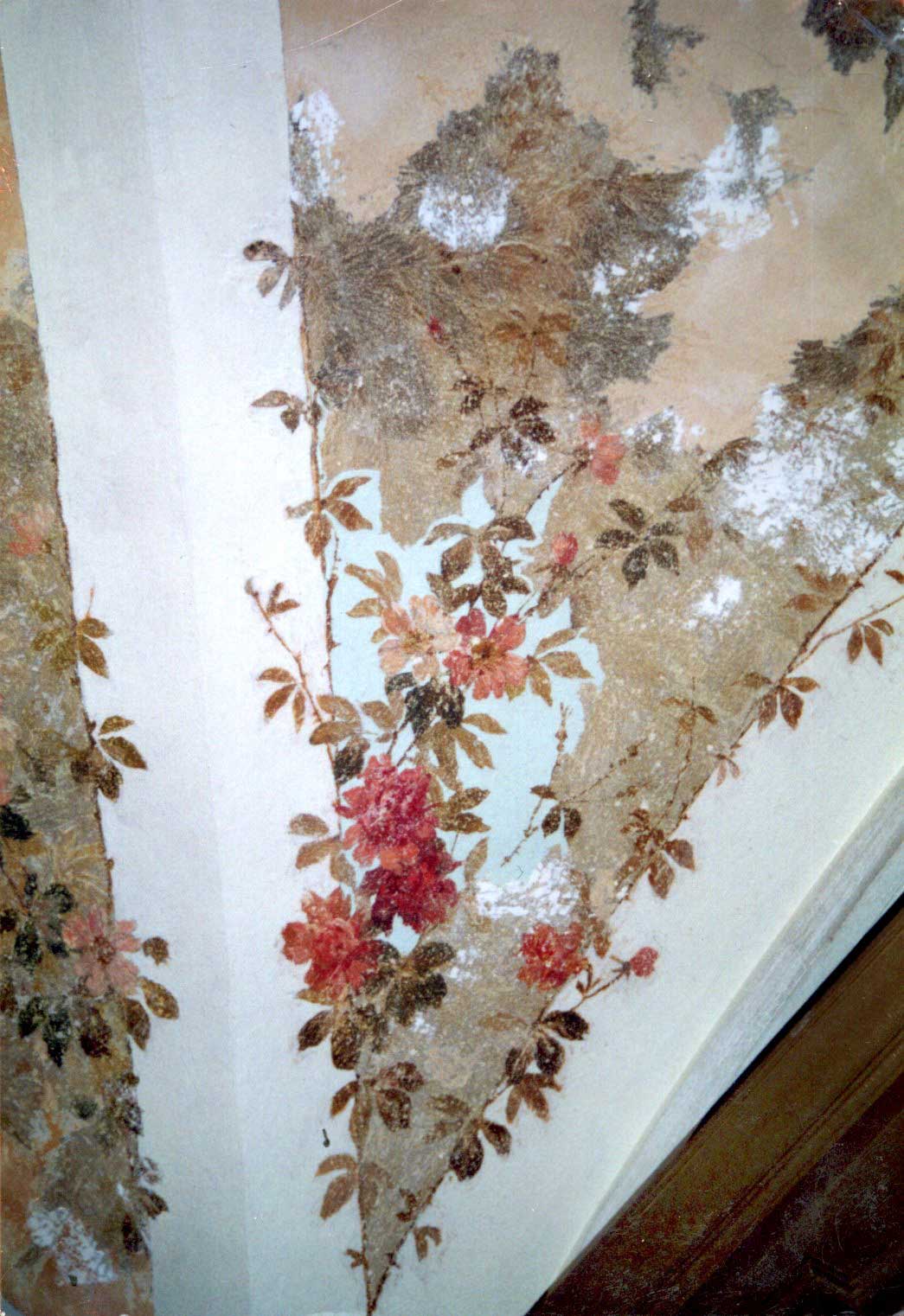 Kreuzstraße 1c Deckenmalerei Hauseingang Restaurierung