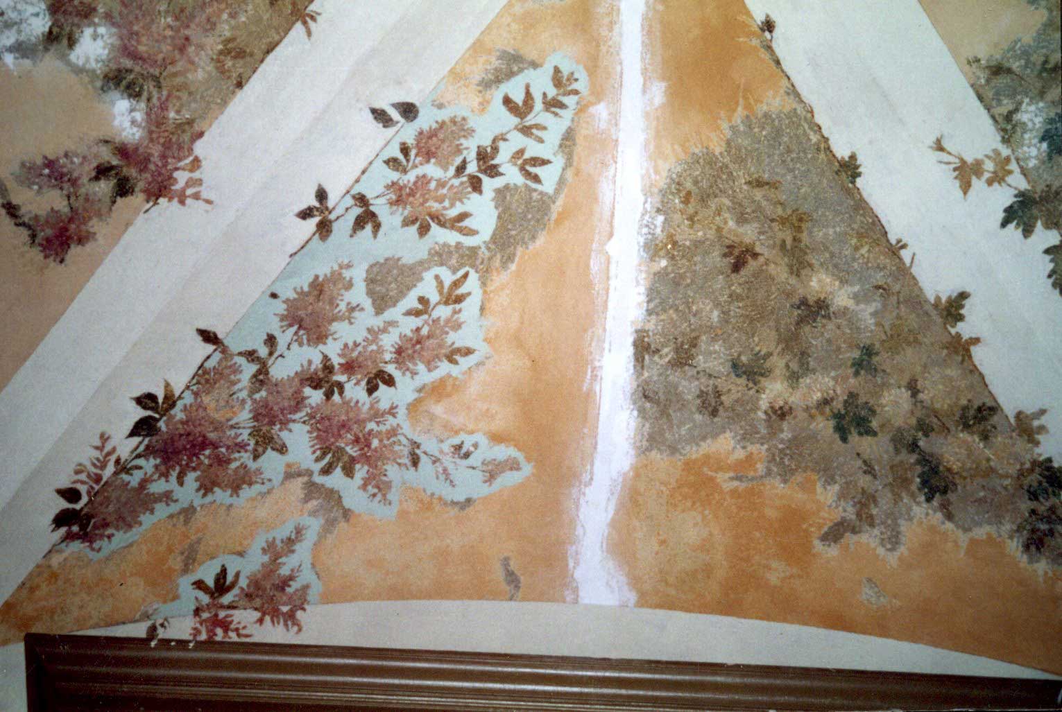 Kreuzstraße 1c Deckenmalerei Hauseingang Restaurierung