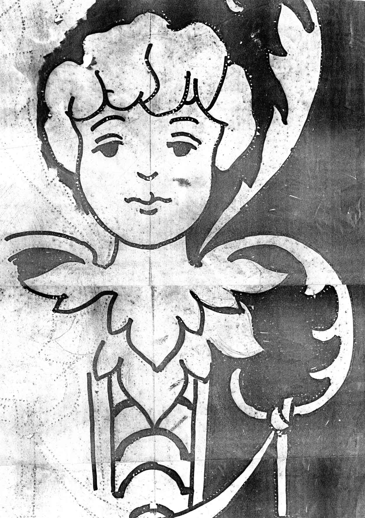 Waldstraße 50 - Entwurfszeichnung Fassadenmalerei