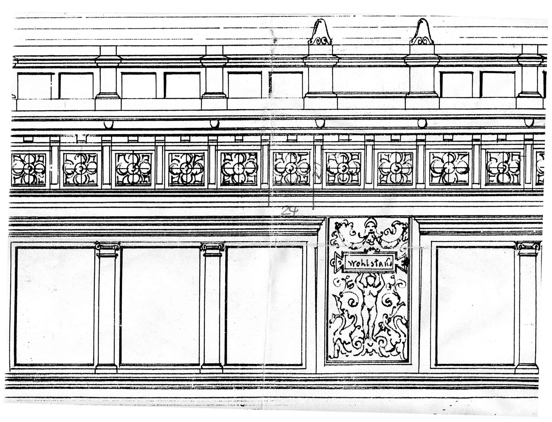 Waldstraße 50 Skizzen aus der Bauakte
