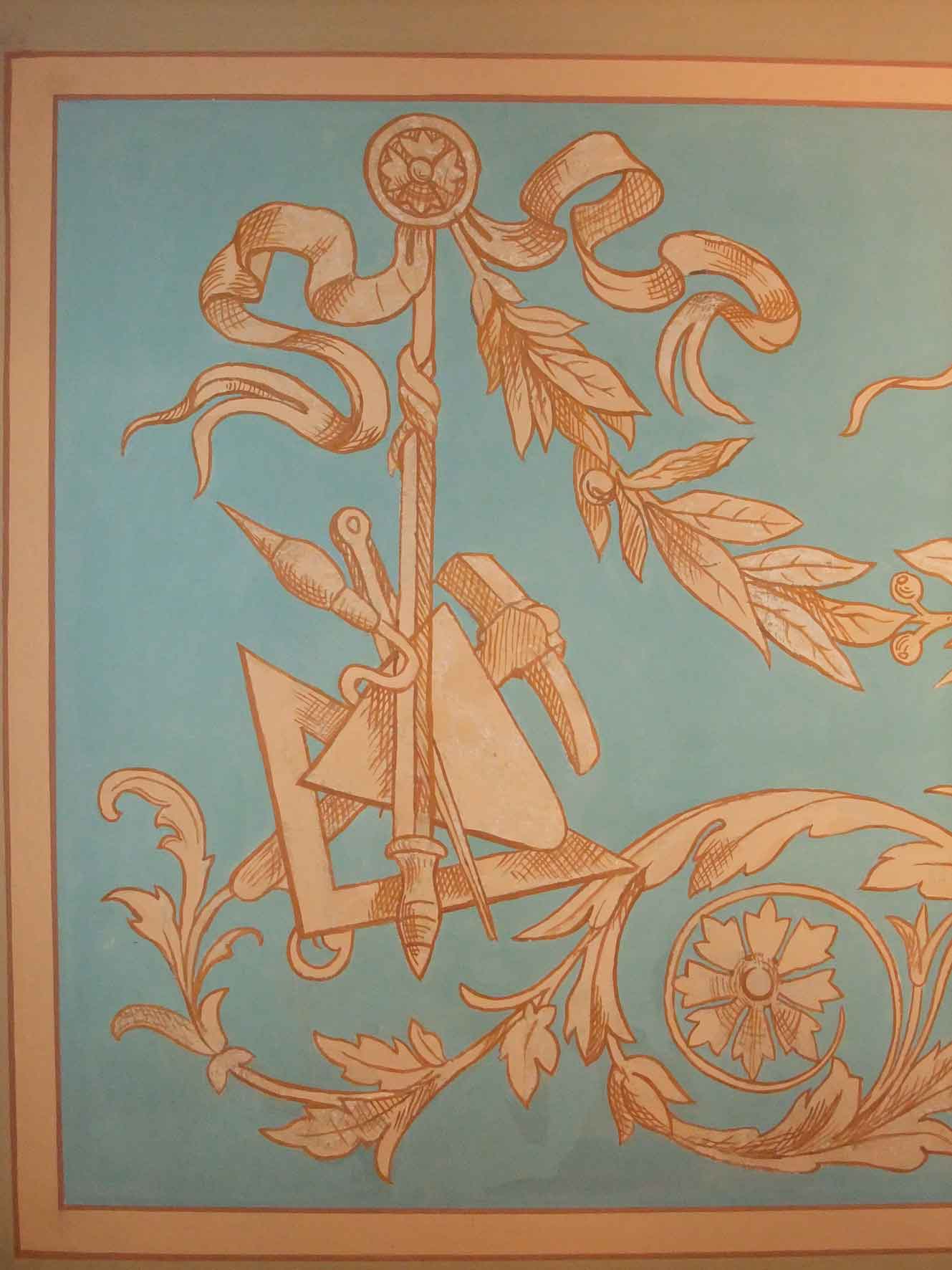 Friedrich-Ebert-Straße 70 Groteskenmalerei Hauseingang