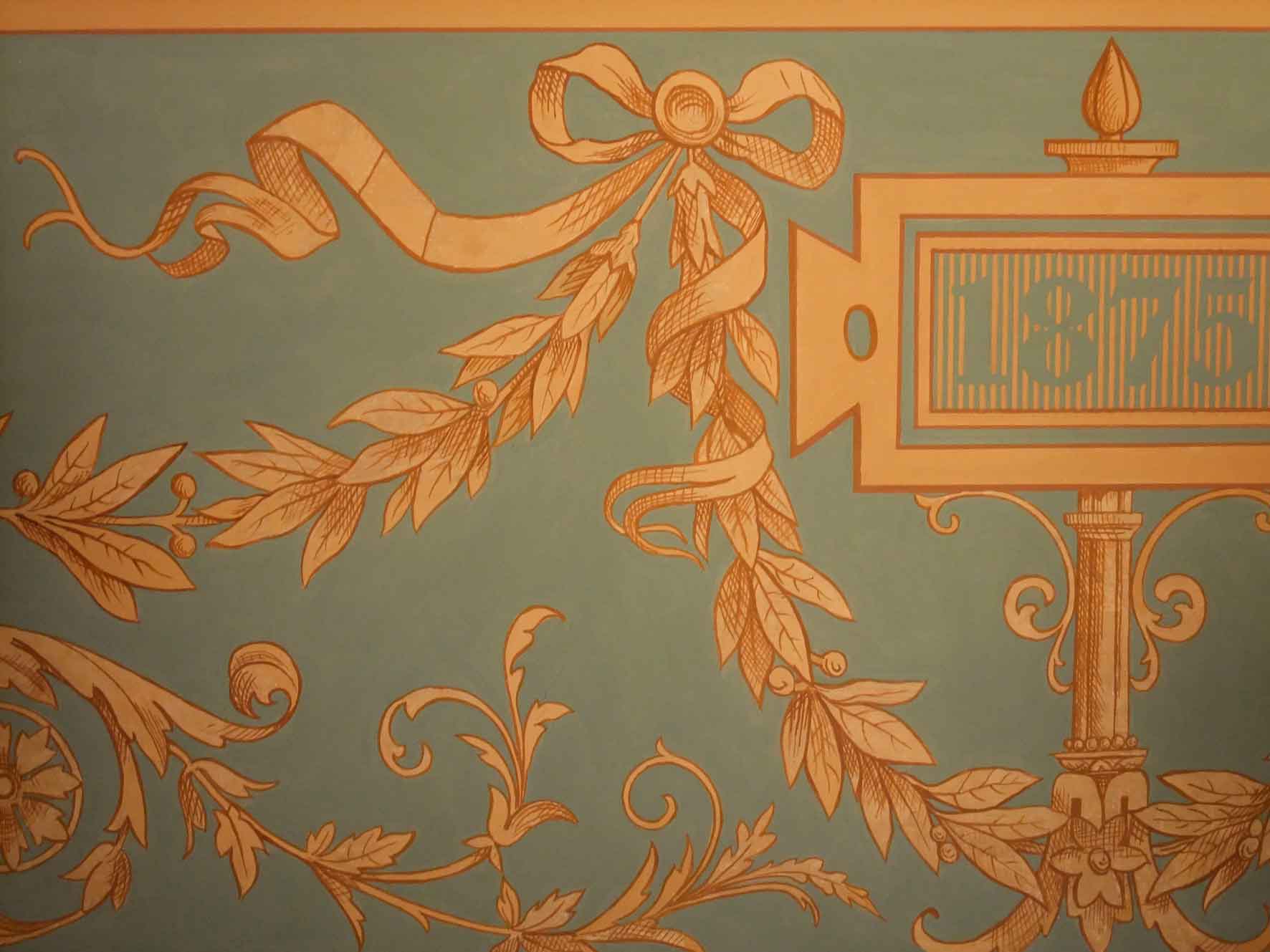 Friedrich-Ebert-Straße 70 Groteskenmalerei Hauseingang