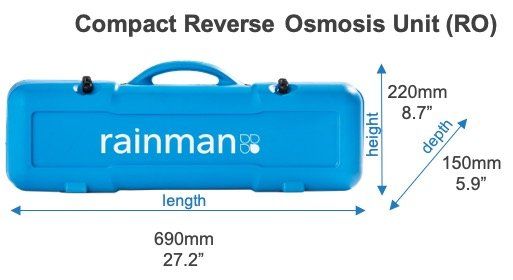 Medidas membrana Rainman 75 litros