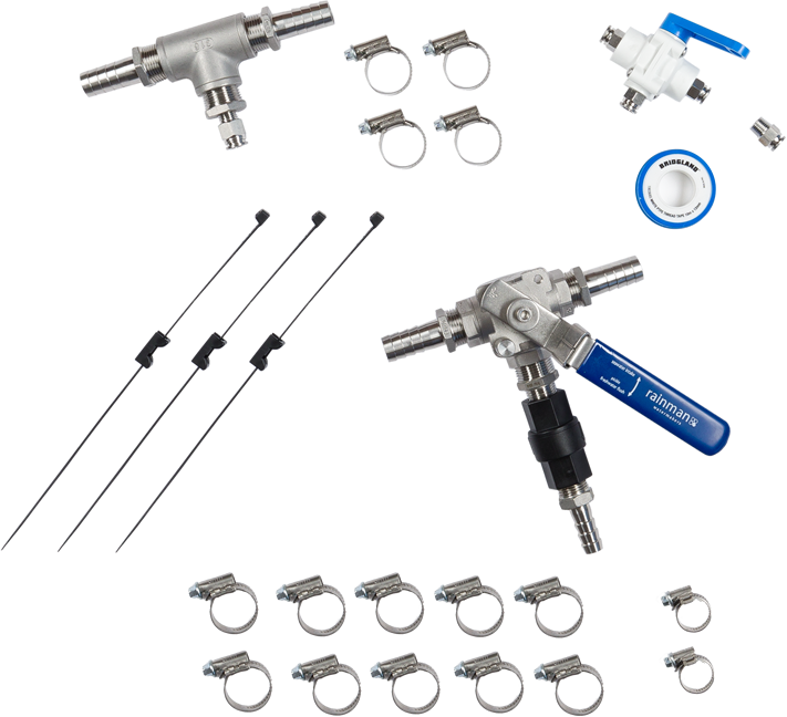 Kit instalacion tuberia Rainman