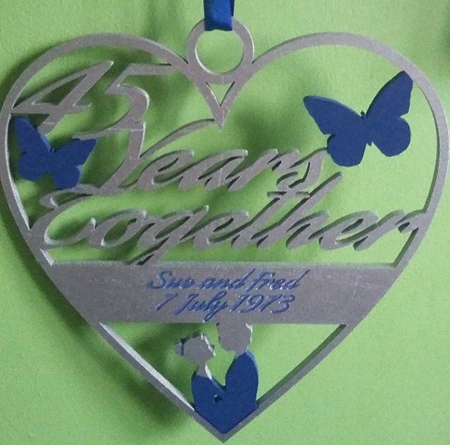 45 year anniversary decoration