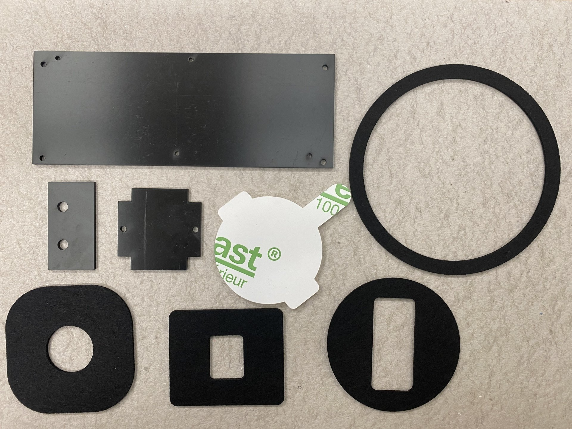 Laser cut components