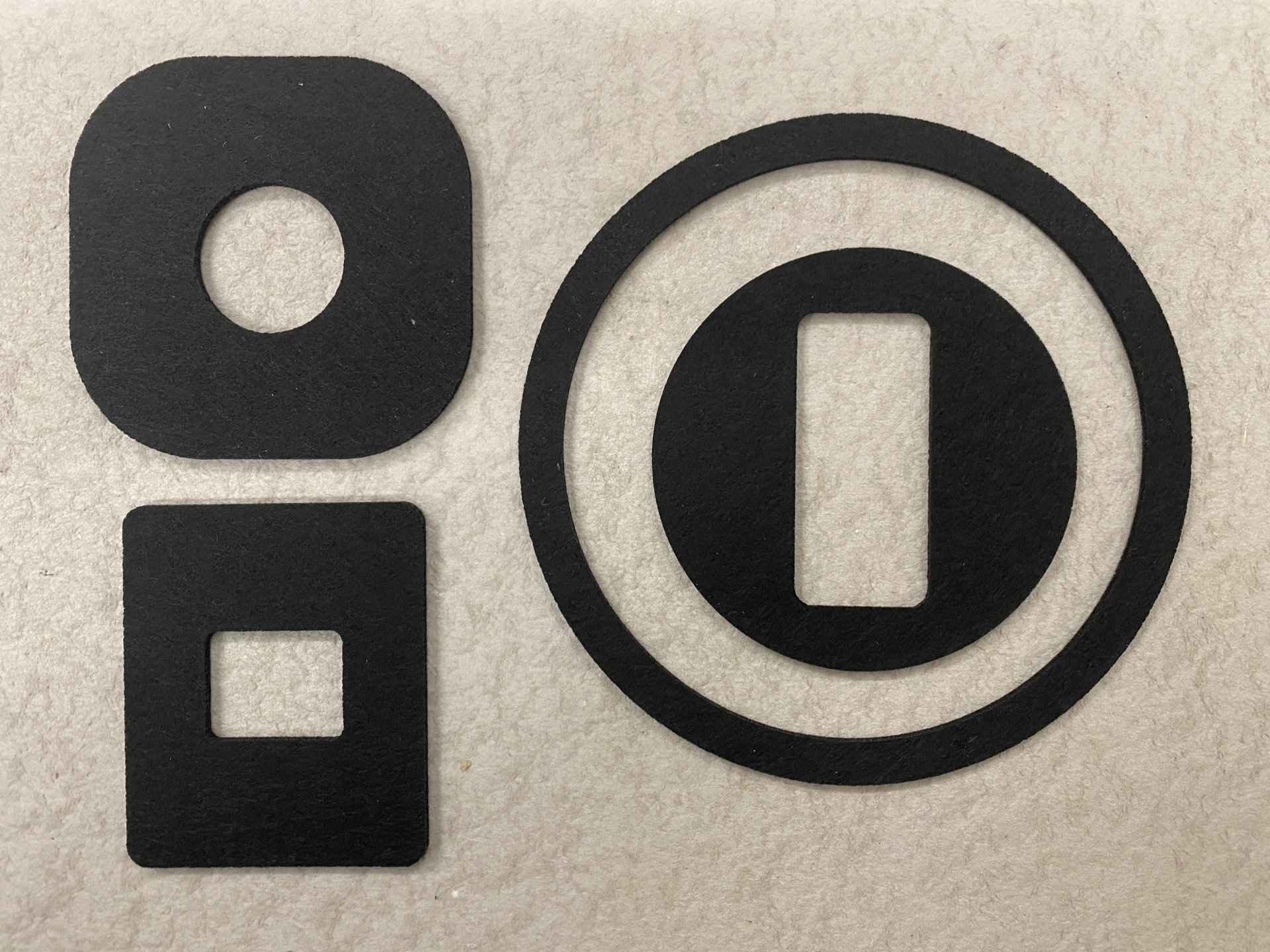 3mm Black Felt Trims