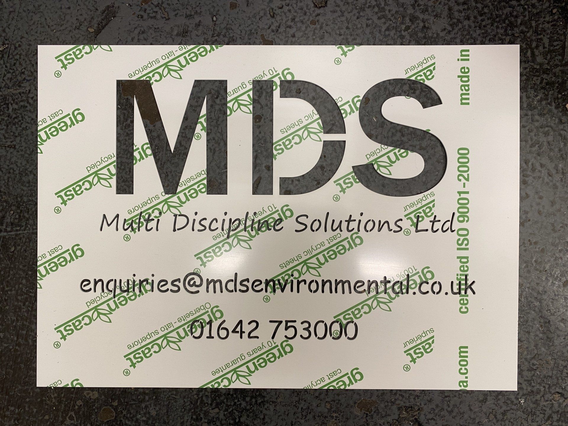 Acrylic MDS stencil